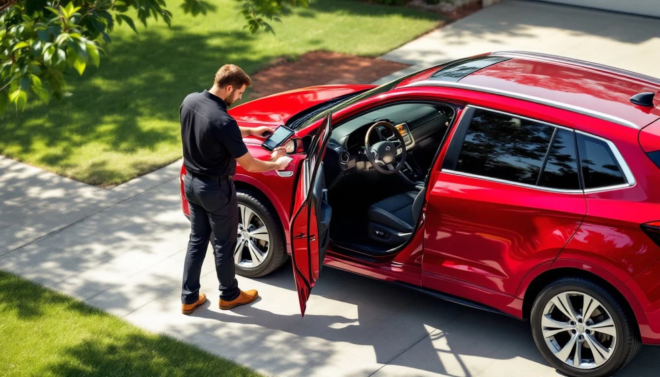 Cerrajero programando llave inteligente Mazda CX-5 en Arlington TX