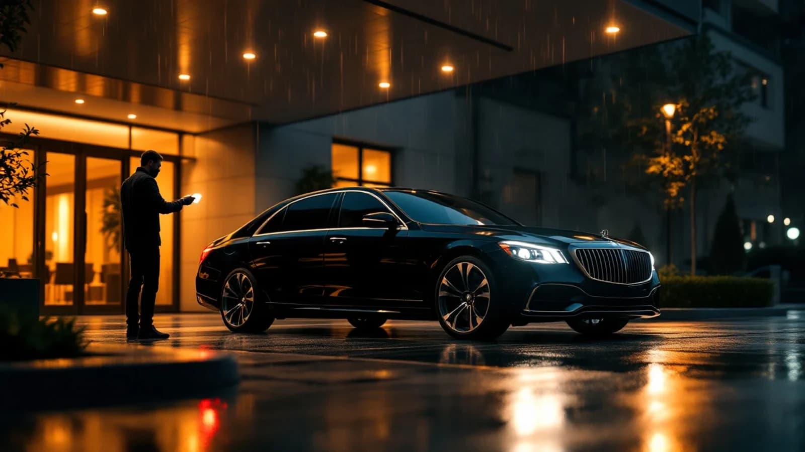 Cadillac CTS sedán estacionado en Arlington mientras un cerrajero automotriz programa una smart key de repuesto junto al vehículo