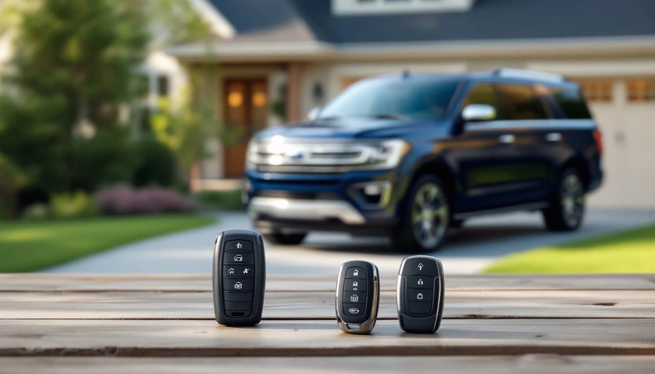 Llave de repuesto con chip para Ford Edge y Expedition programada por cerrajero móvil en Arlington