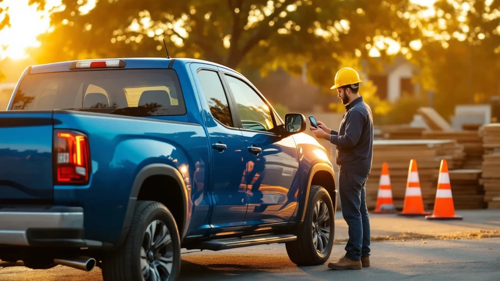 Ford Maverick y Ford Ranger estacionadas en un lote de Arlington cerca de Highway 360 mientras un cerrajero programa una llave de repuesto