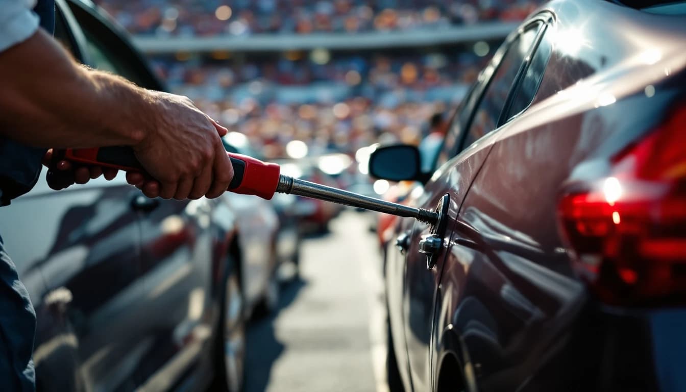 Llaves encerradas en el auto un día de juego en Arlington TX — Cerrajero Arlington