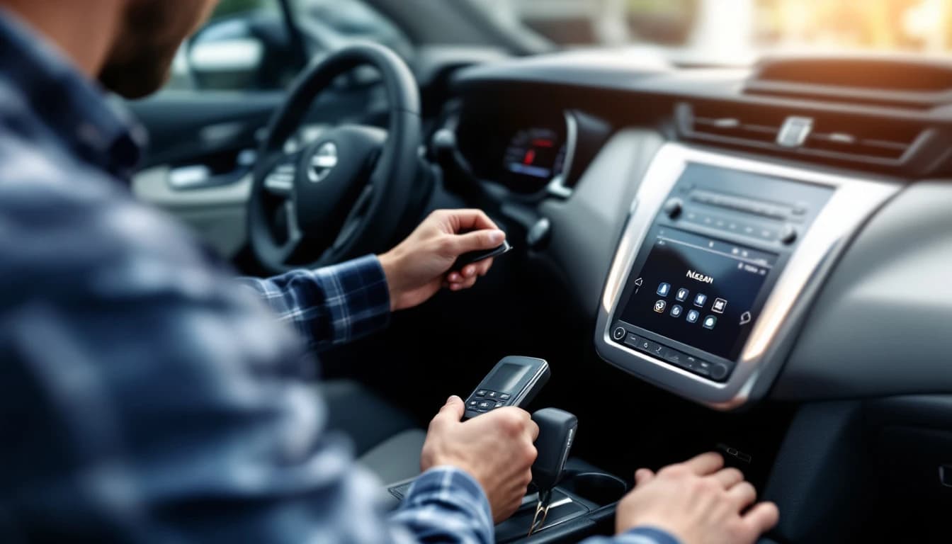 Programación de Intelligent Key para Nissan Murano y Maxima por cerrajero móvil en Arlington