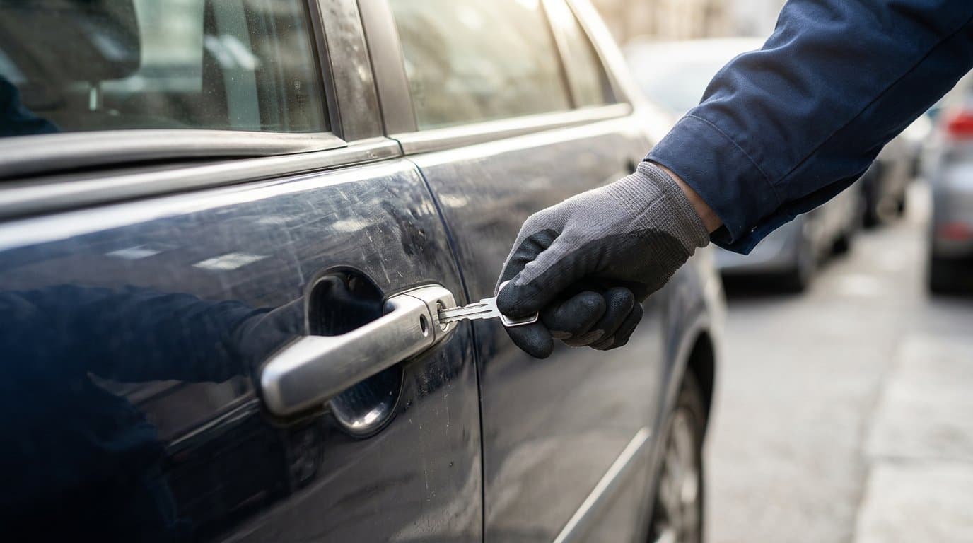mobile automotive locksmith illustrating Reemplazo Llave Inteligente Arlington: Servicio Móvil Rápido