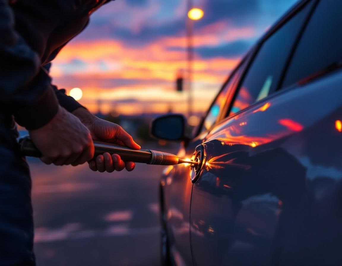 Apertura de Autos Cerrados en Arlington TX — ¿Mi carro está cerrado con las llaves adentro? Apertura no destructiva en estacionamientos de estadios, hoteles y centros comerciales.